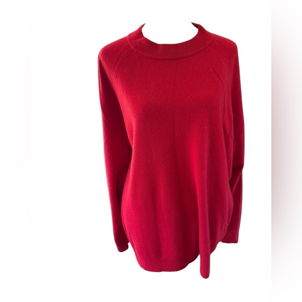 Women’s Hampshire Studio red sweater EUC size 2X